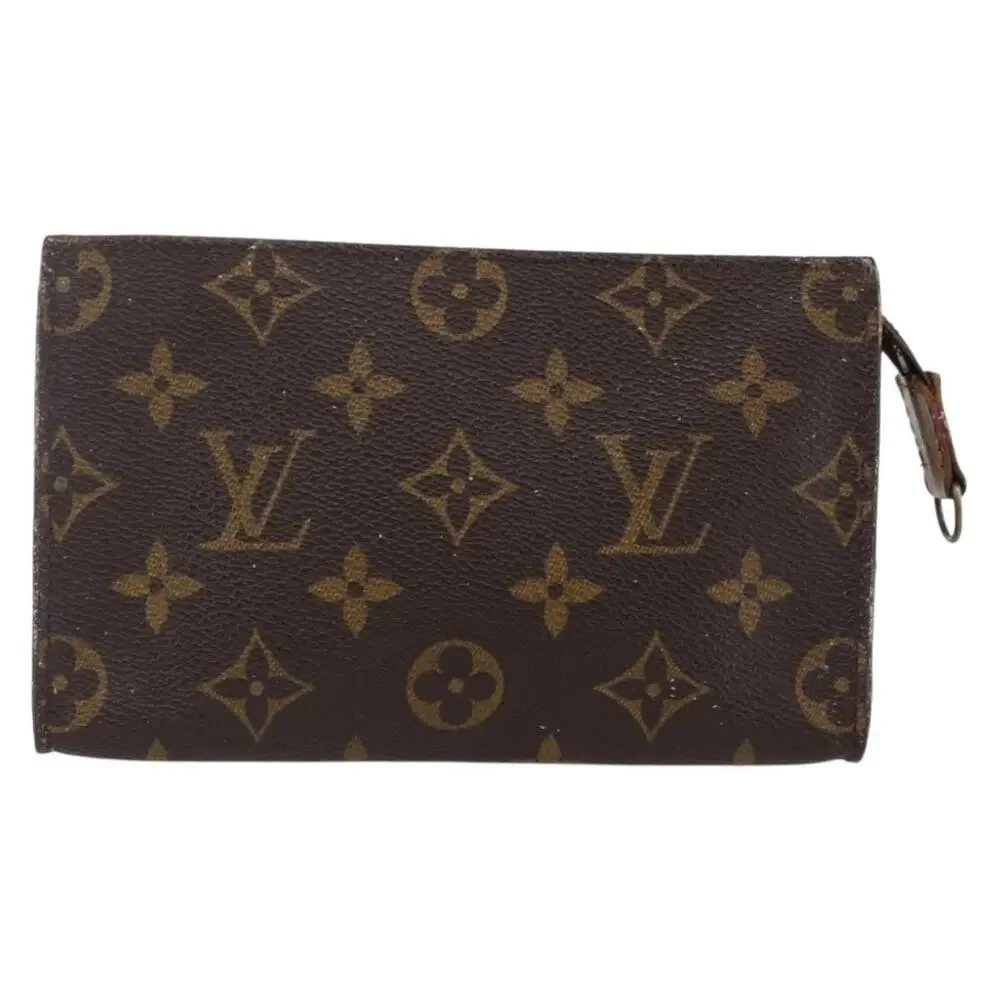 Louis Vuitton Monogram Bucket PM Accessory Pouch Brown
